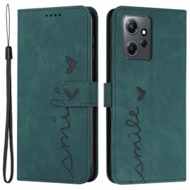 Coverup Smile Book Case - Xiaomi Redmi Note 12 4G Hoesje - Groen