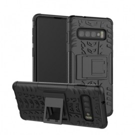 Coverup Rugged Kickstand Back Cover - Samsung Galaxy S10 Plus Hoesje - Zwart
