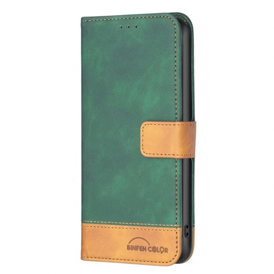 BINFEN Color Book Case - Samsung Galaxy A51 Hoesje - Groen