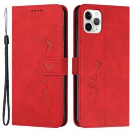 Coverup Smile Book Case - iPhone 12 / 12 Pro Hoesje - Rood