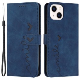 Coverup Smile Book Case - iPhone 13 Hoesje - Blauw