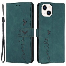 Coverup Smile Book Case - iPhone 13 Hoesje - Groen