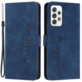 Coverup Smile Book Case - Samsung Galaxy A53 Hoesje - Blauw