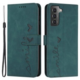 Coverup Smile Book Case - Samsung Galaxy S21 FE Hoesje - Groen