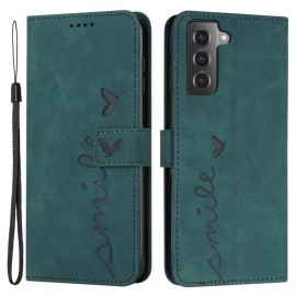 Coverup Smile Book Case - Samsung Galaxy S21 Hoesje - Groen