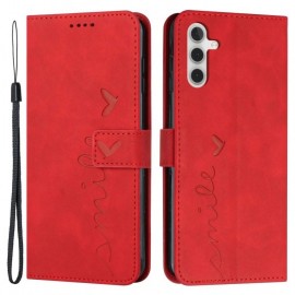 Coverup Smile Book Case - Samsung Galaxy A13 5G / A04s Hoesje - Rood