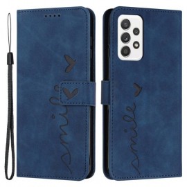Coverup Smile Book Case - Samsung Galaxy A33 Hoesje - Blauw