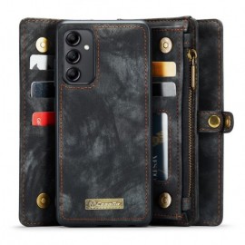 CaseMe 008 2-in-1 Book Case & Back Cover met Portemonnee - Samsung Galaxy A14 Hoesje - Zwart