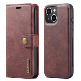 DG.MING 2-in-1 Book Case & Back Cover - iPhone Xs / X Hoesje - Rood
