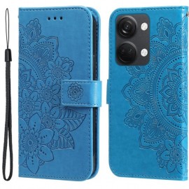 Coverup Mandala Bloemen Book Case - OnePlus Nord 3 Hoesje - Blauw
