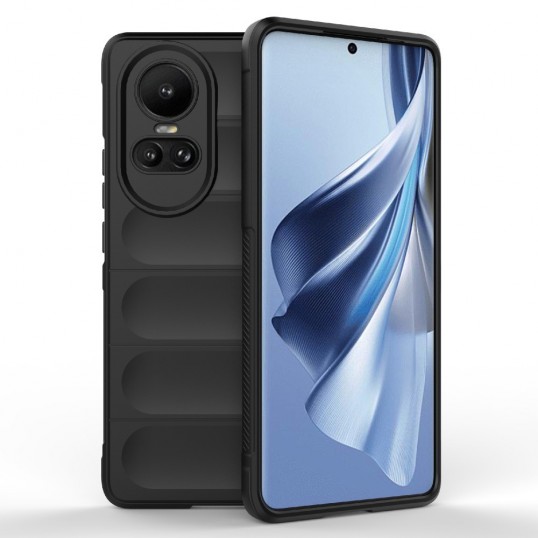 Coverup Hands-On Rugged Back Cover - OPPO Reno10 / Reno10 Pro Hoesje - Zwart