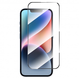 Tempered Glass Screen Protector - iPhone 15 - Zwart