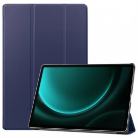 Tri-Fold Book Case met Wake/Sleep - Samsung Galaxy Tab S9 FE Plus Hoesje - Blauw