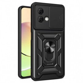 Coverup Ring Kickstand Back Cover met Camera Shield - Motorola Moto G84 Hoesje - Zwart