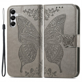 Coverup Vlinder Book Case - Samsung Galaxy A05s Hoesje - Taupe Grijs