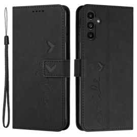 Coverup Smile Book Case - Samsung Galaxy A05s Hoesje - Zwart