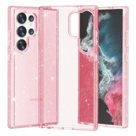 Coverup Glitter TPU Back Cover - Samsung Galaxy S24 Ultra Hoesje - Rose Gold