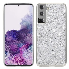 Coverup Glitter Back Cover - Samsung Galaxy S24 Plus Hoesje - Zilver