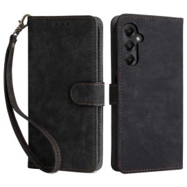 Coverup Book Case met Koord - Samsung Galaxy A05s Hoesje - Zwart