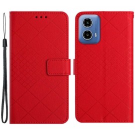 Coverup Rhombus Book Case - Motorola Moto G04(s) / G24 (Power) / E14 Hoesje - Rood