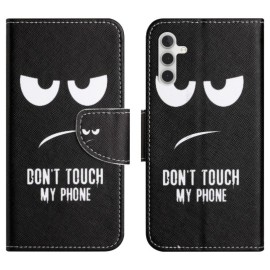 Coverup Book Case - Samsung Galaxy A55 Hoesje - Don't Touch
