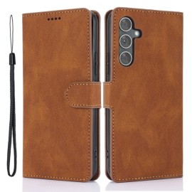 Coverup Book Case - Samsung Galaxy A55 Hoesje - Bruin