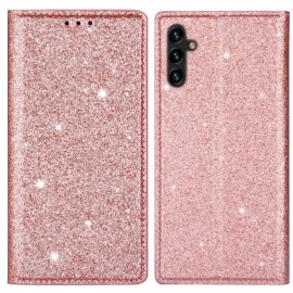 Coverup Glitter Book Case - Samsung Galaxy A55 Hoesje - Rose Gold