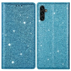 Coverup Glitter Book Case - Samsung Galaxy A55 Hoesje - Lichtblauw
