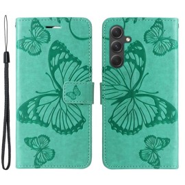 Coverup Vlinders Book Case - Samsung Galaxy A55 Hoesje - Mintgroen