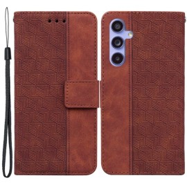 Coverup Geometric Book Case - Samsung Galaxy A55 Hoesje - Bruin