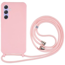 Coverup Colour TPU Back Cover met Koord - Samsung Galaxy A55 Hoesje - Roze
