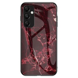 Coverup Marble Glass Back Cover - Samsung Galaxy A55 Hoesje - Rood