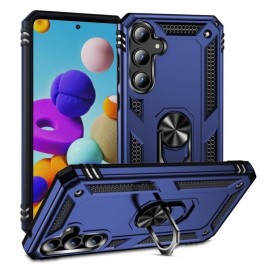 Coverup Ring Kickstand Back Cover - Samsung Galaxy A55 Hoesje - Blauw