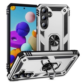 Coverup Ring Kickstand Back Cover - Samsung Galaxy A55 Hoesje - Grijs