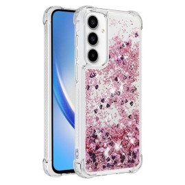 Coverup Liquid Glitter Back Cover - Samsung Galaxy A55 Hoesje - Rose Gold