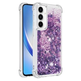 Coverup Liquid Glitter Back Cover - Samsung Galaxy A55 Hoesje - Paars