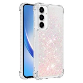 Coverup Liquid Glitter Back Cover - Samsung Galaxy A55 Hoesje - Pink