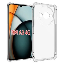Coverup TPU Back Cover met AirBag Corners - Xiaomi Redmi A3 Hoesje - Transparant