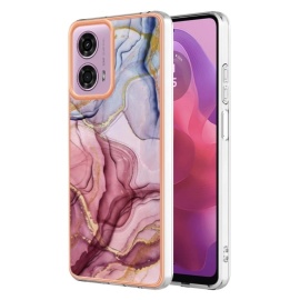 Coverup Marble Design TPU Back Cover - Motorola Moto G04(s) / G24 / E14 Hoesje - Paars