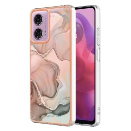 Coverup Marble Design TPU Back Cover - Motorola Moto G04(s) / G24 / E14 Hoesje - Pink