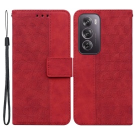 Coverup Geometric Book Case - OPPO Reno12 Pro Hoesje - Rood