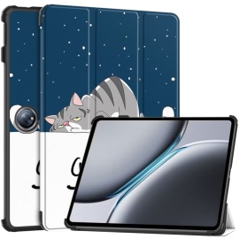 Tri-Fold Book Case met Wake/Sleep - OnePlus Pad 2 Hoesje - Kat