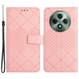 Coverup Rhombus Book Case - OPPO Reno12 F 5G Hoesje - Pink