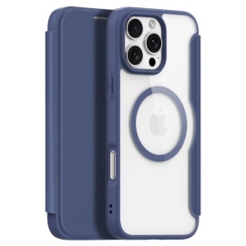 Dux Ducis Skin X Pro Series Book Case - MagSafe Compatible - iPhone 16 Pro Max Hoesje - Blauw