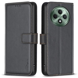 BINFEN Book Case - OPPO Reno12 F 5G Hoesje - Zwart