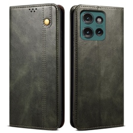 Coverup Premium Classic Book Case - Motorola Edge 50 Hoesje - Donkergroen