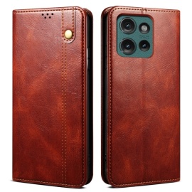 Coverup Premium Classic Book Case - Motorola Edge 50 Hoesje - Bruin