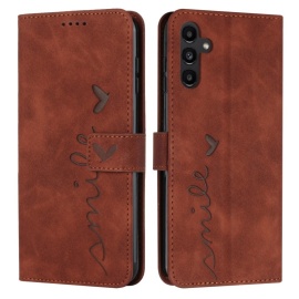 Coverup Smile Book Case - Samsung Galaxy A16 Hoesje - Bruin