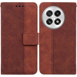 Coverup Geometric Book Case - OnePlus 13 Hoesje - Bruin