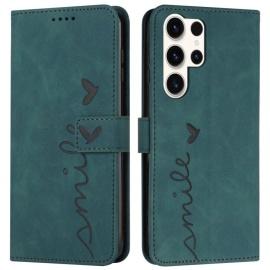 Coverup Smile Book Case - Samsung Galaxy S25 Ultra Hoesje - Groen